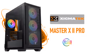 Xigmatek Master X II Pro Mid Tower Gaming Case - Black Xigmatek Master X II Pro Mid Tower Gaming Case - Black - Image 1