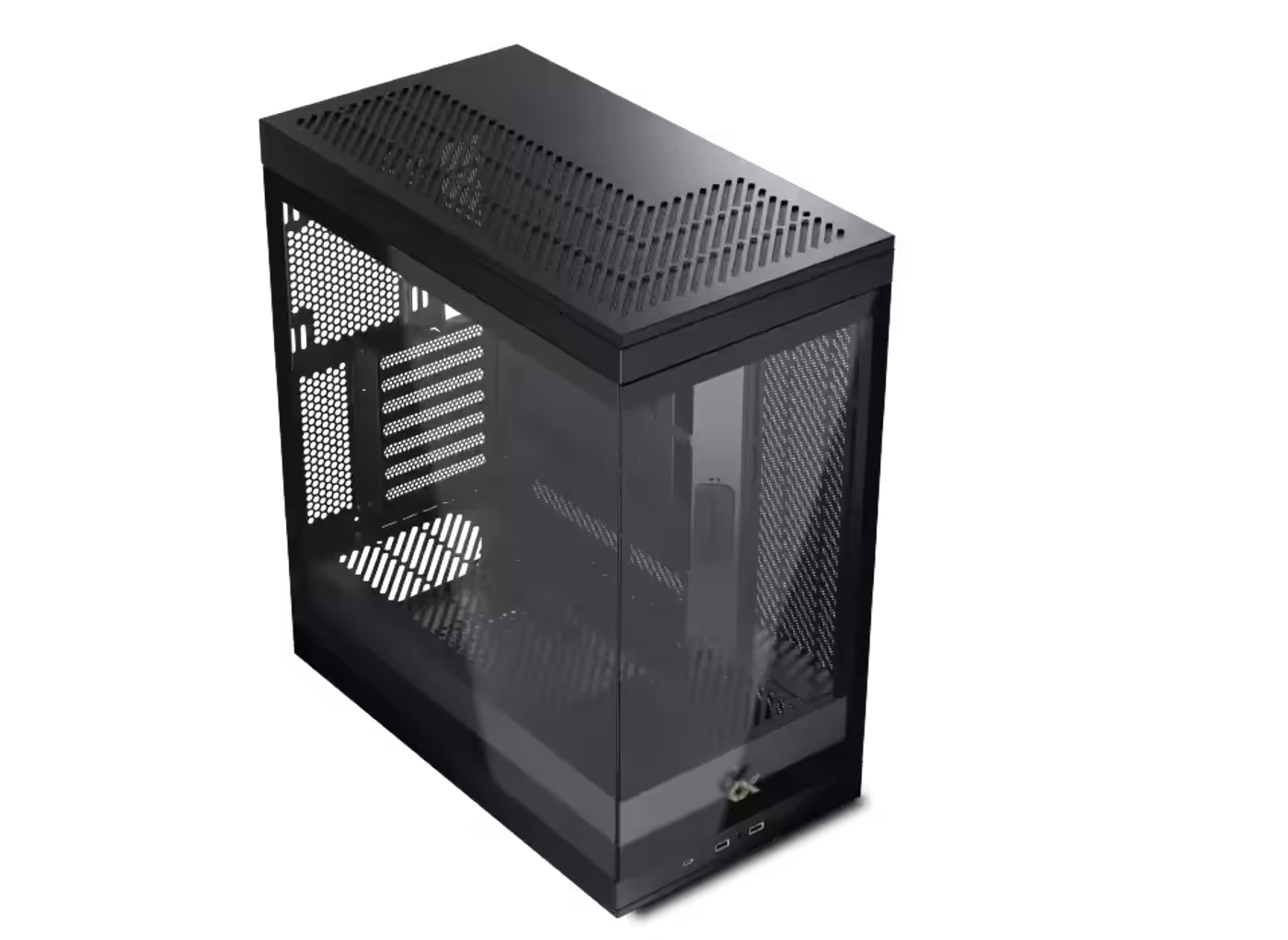 Dual tempered glass panels on the Xigmatek Meta mid tower case