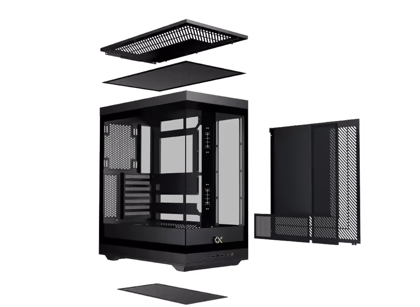Pre-installed dust filter on the Xigmatek Meta mid tower case