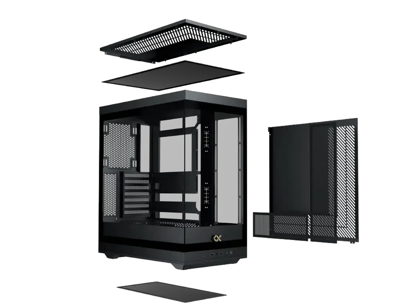 Pre-installed dust filter on the Xigmatek Meta mid tower case