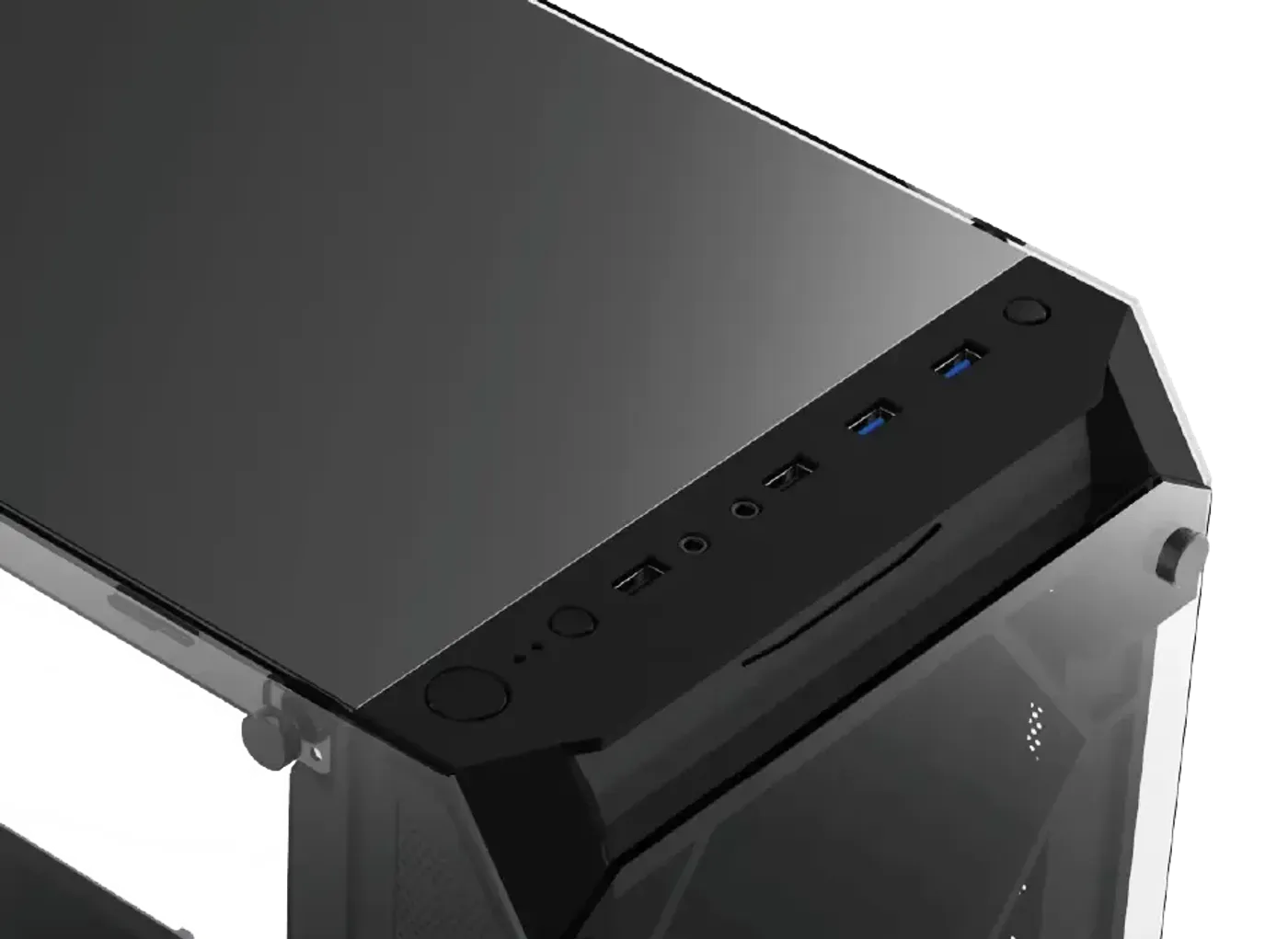 Top mount I/O ports on the Xigmatek Overtake EATX gaming case