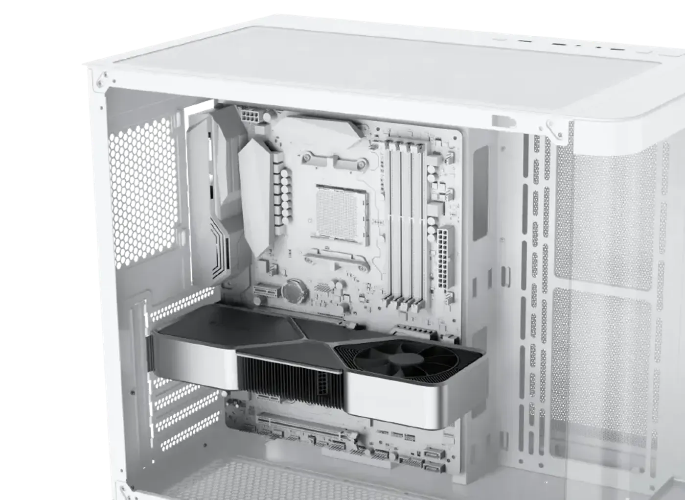 Graphics card length clearance inside the Pano Arctic gaming case