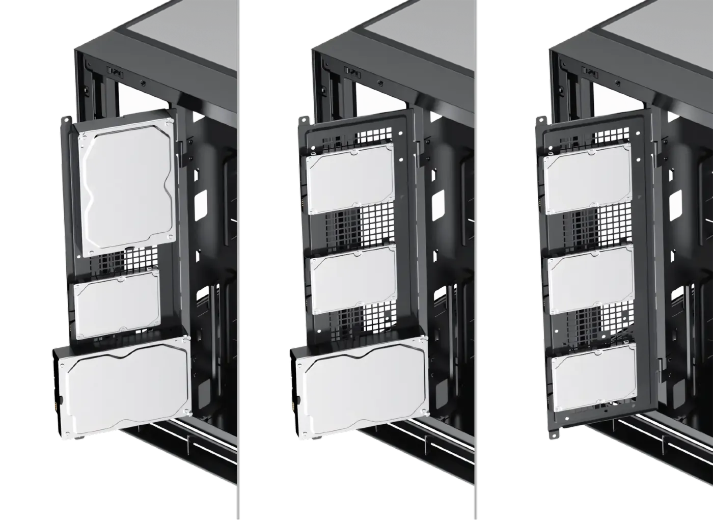 Close-up view of the front I/O ports including USB, USB-C, and audio jacks