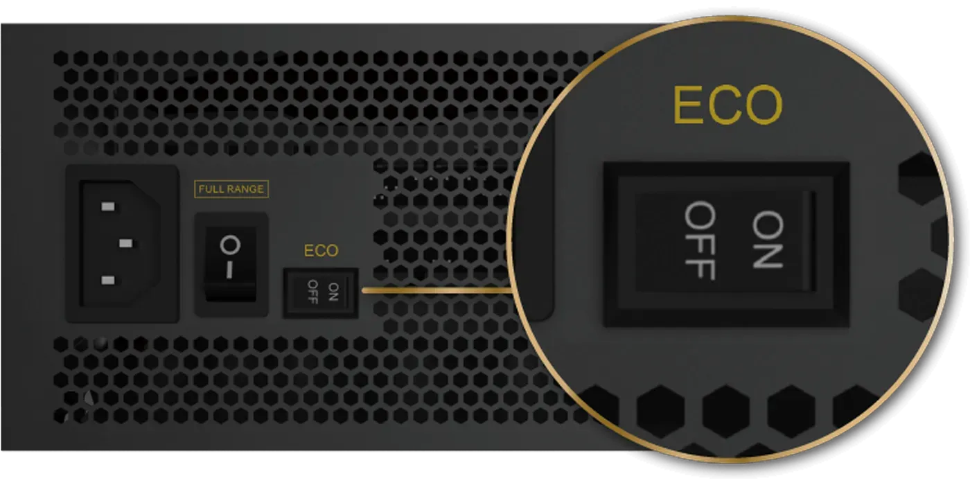 Xigmatek power supply rear panel with its 100-240V full range input socket