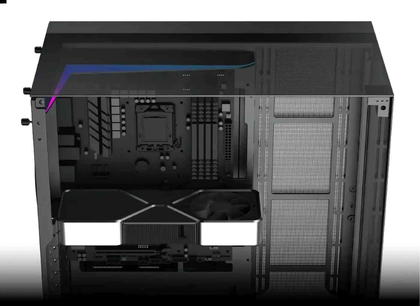 Graphics card length clearance inside the Vision Pro chassis