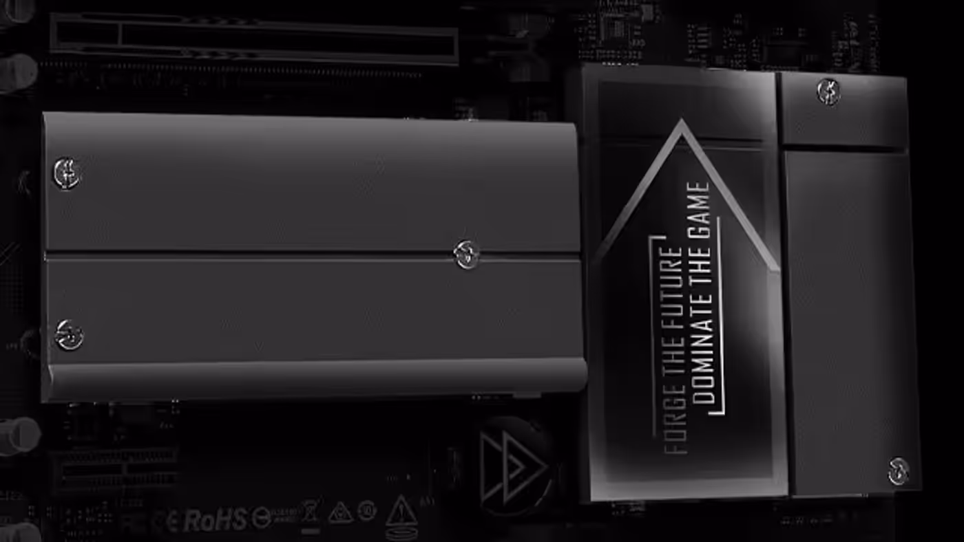 M.2 heatsink with anti-drop screw design for secure and simple installation