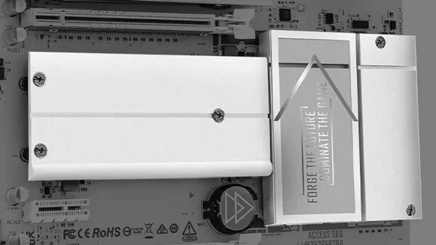 M.2 heatsink with anti-drop screw design for secure and simple installation