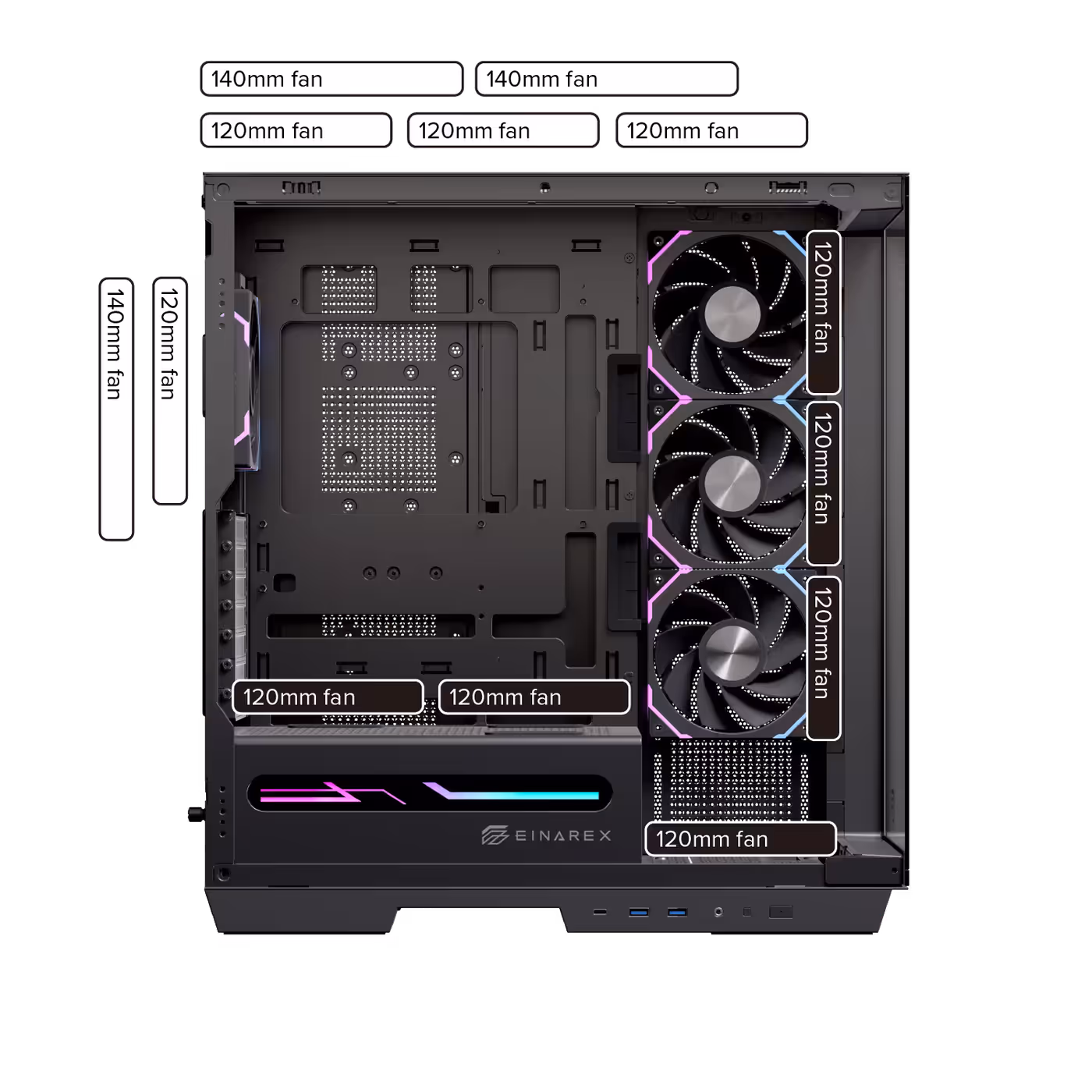 Z1K chassis fan mounting and cooling configuration options