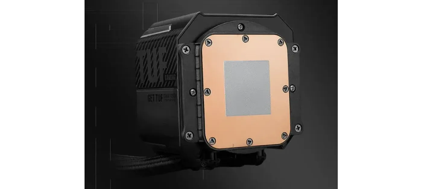 Efficient pump and pre-applied thermal paste on cooler assembly
