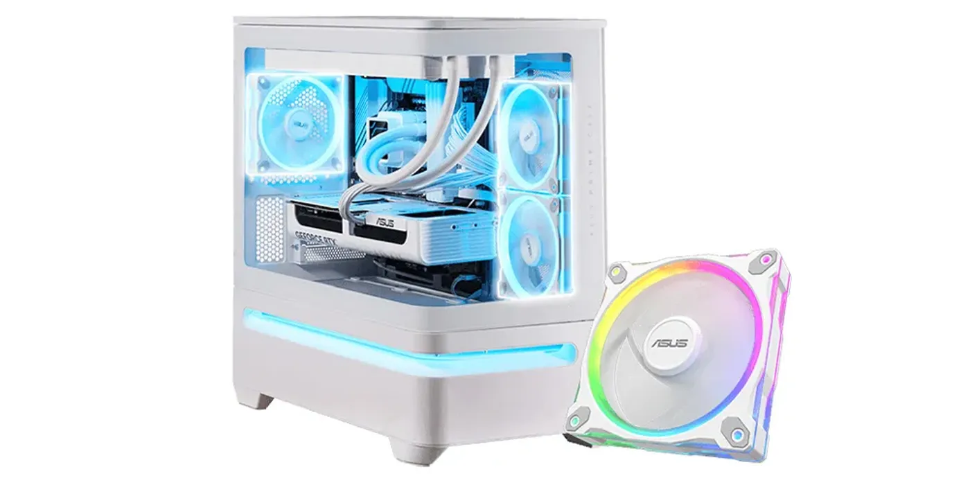 Three 120mm ARGB fans with addressable LEDs installed in the chassis