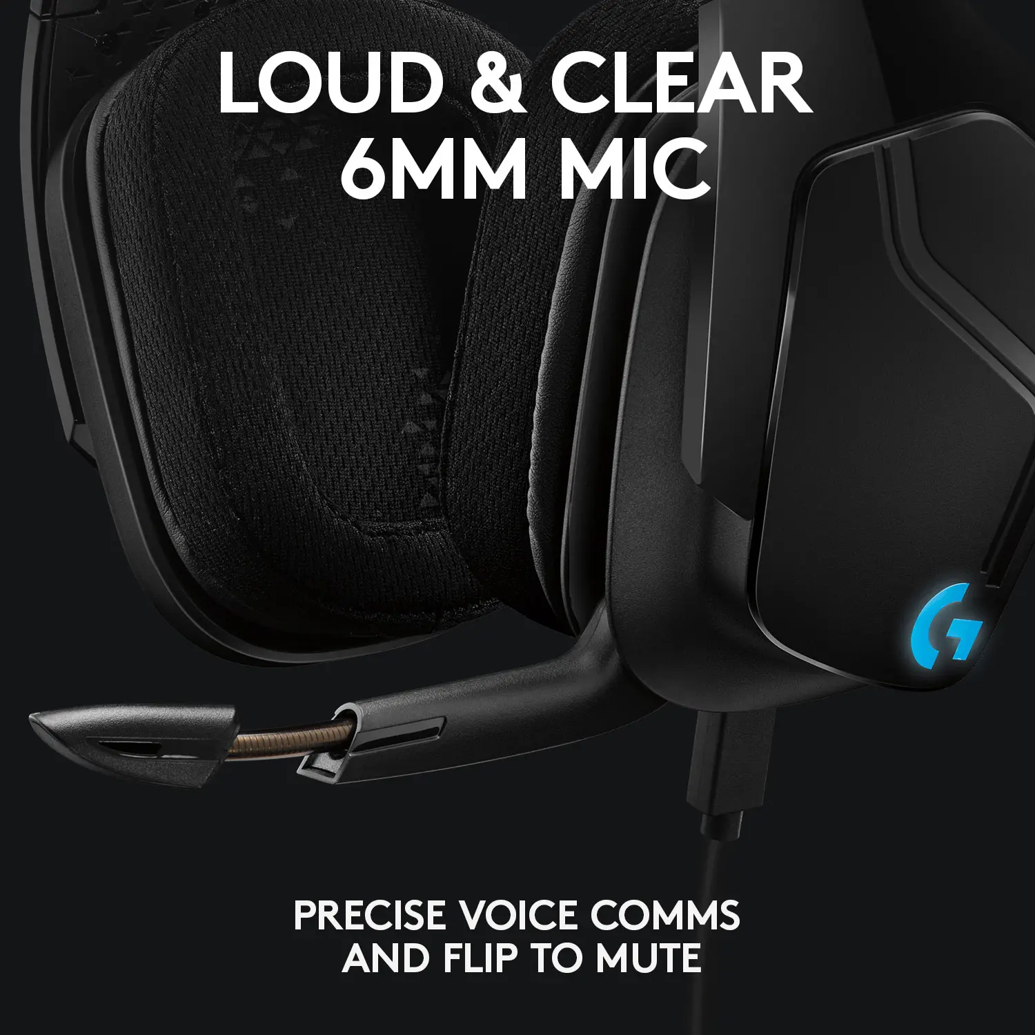 Logitech G635 Lightsync Gaming Headset Immersive Audio RGB Lighting