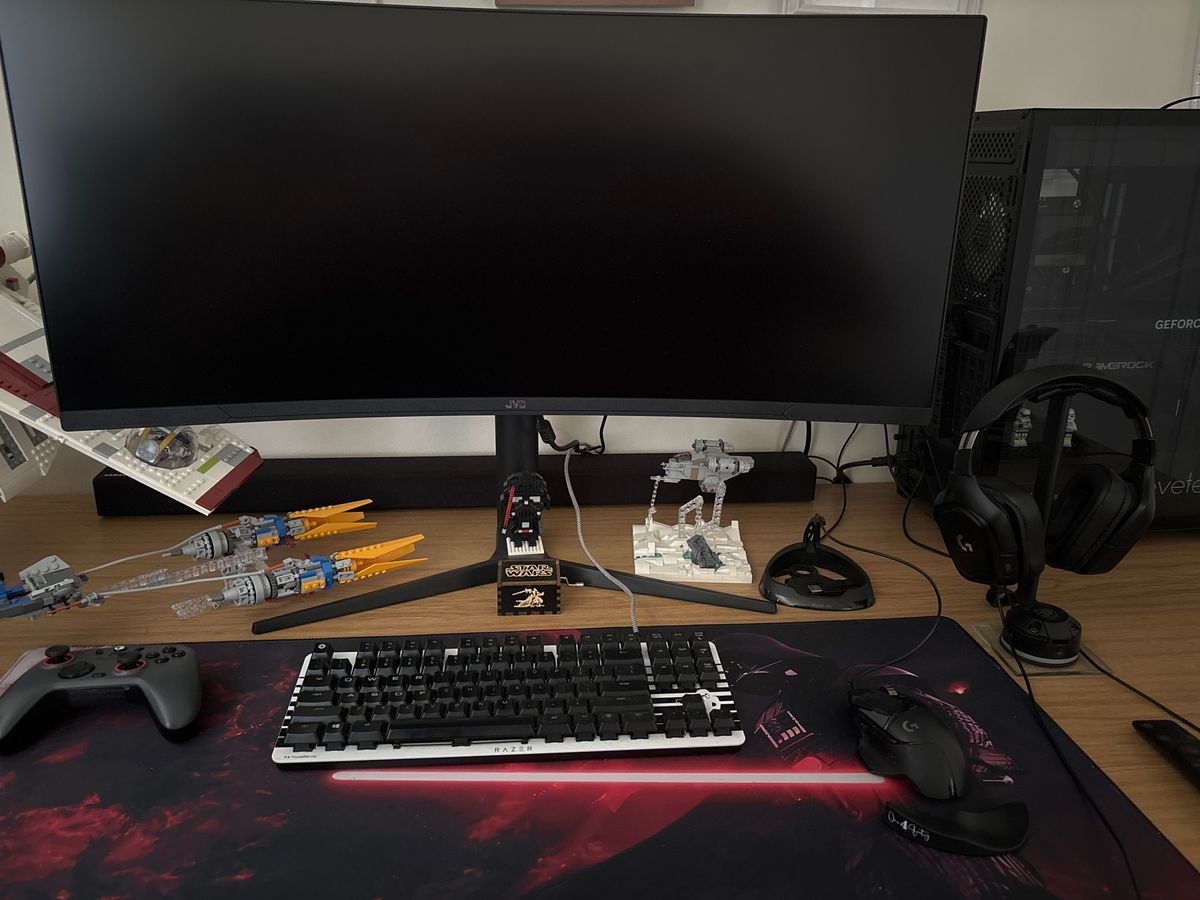 Star Wars themed gaming setup