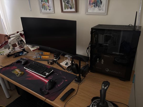 Star Wars themed gaming setup