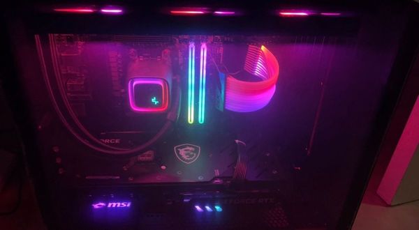 Stacked display and neon vibes