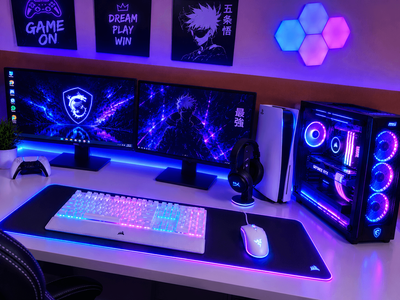 Neon anime inspired setup