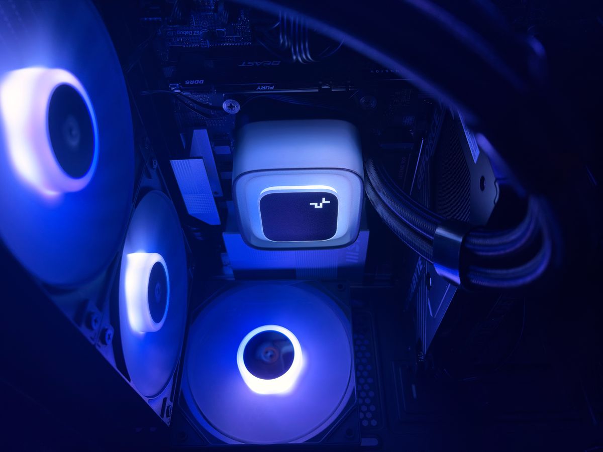 Clean dual-monitor corner setup