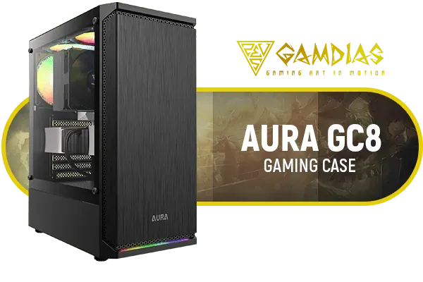 Gamdias Aura GC8 Gaming Case - High-Performance Black Gaming Gamdias Aura GC8 Gaming Case - High-Performance Black Gaming
