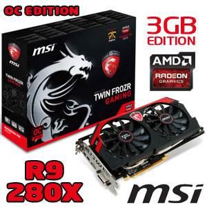 3gb Amd Radeon Graphics Cards PowerColor AXR9 280X 3GBD5-T2DHE/OC