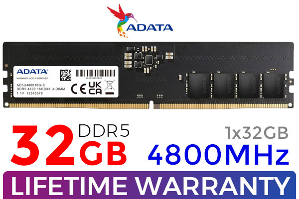 ADATA Premier 32GB 4800MHz DDR5 Memory - Best Deal - South Africa