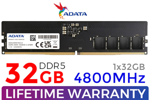 ADATA Premier 32GB 4800MHz DDR5 Memory