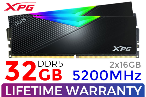ADATA XPG Lancer RGB 32GB DDR5 5200MHz Desktop Memory - Best Deal