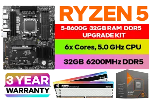 AMD RYZEN 5 8600G PRO B650 S WiFi 32GB RGB DDR5 6200MHz Upgrade Kit