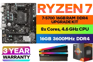 AMD RYZEN 7 5700 B450M A PRO MAX 16GB RGB 3600MHz Upgrade Kit