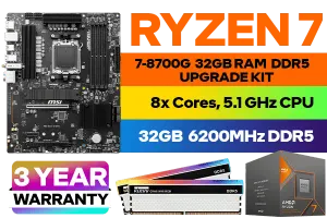 AMD RYZEN 7 8700G PRO B650 S WiFi 32GB RGB DDR5 6200MHz Upgrade Kit