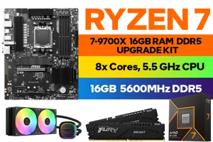 AMD RYZEN 7 9700X PRO B650-S WiFi 16GB DDR5 5600MHz Upgrade Kit