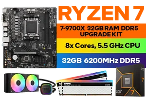 AMD RYZEN 7 9700X PRO B650M B 32GB DDR5 6200MHz Upgrade Kit