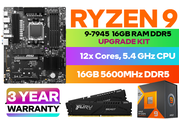 AMD RYZEN 9 7945 PRO B650-S WiFi 16GB DDR5 5600MHz Upgrade Kit
