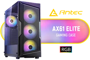 ANTEC AX61 Elite ATX Gaming Case - Black