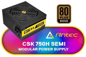 Antec CSK 750H Semi Modular Power Supply