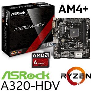 Asrock A320 HDV Ryzen Motherboard - Free Shipping - South Africa - image 1