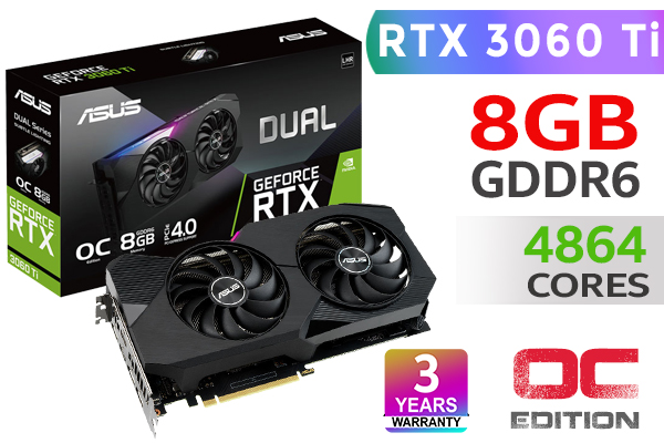 ASUS GeForce RTX 3060 Ti V2 OC Dual 8GB GDDR6 - Best Deal - South