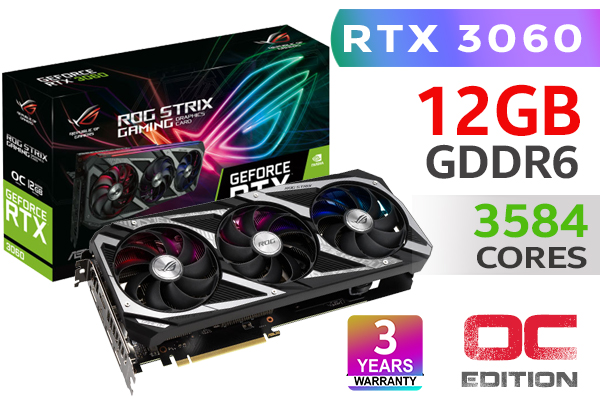 ASUS ROG Strix GeForce RTX 3060 OC 12GB - Best Deal - South