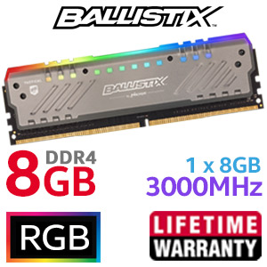 Rgb Ballistix 8gb Ddr4 3000mhz Ballistix Tactical Crucial 8gb