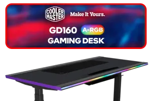 Cooler Master GD160 ARGB Gaming Desk - Black