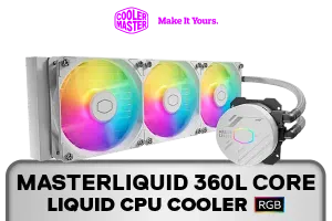 Cooler Master MasterLiquid 360L Core Liquid Cooler White