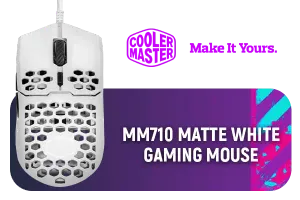 Cooler Master MM710 Gaming Mouse Matte White