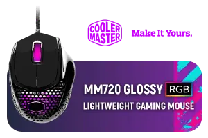 Cooler Master MM720 Gaming Mouse Glossy Black