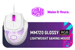 Cooler Master MM720 Gaming Mouse Glossy White