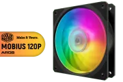 Cooler Master Mobius 120P ARGB Case Fan - Optimal Cooling & Vibrant RGB Lighting - image 1
