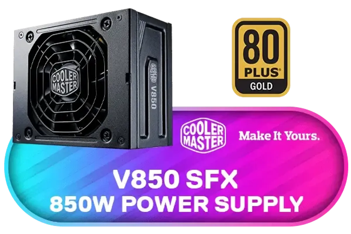 Cooler Master V850 SFX Gold Modular Power Supply - Reliable