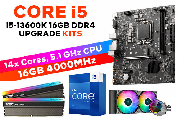 Core i5 13600K PRO B660M-E D4 16GB RGB 4000MHz Upgrade Kit Core i5
