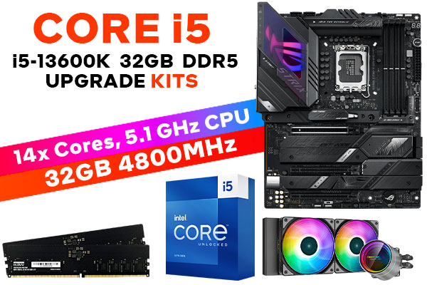 Intel 13th Gen Core i5-13600K ROG STRIX Z790-E WIFI 32GB DDR5 4800MHz  Upgrade Kit ASUS ROG STRIX Z790-E WIFI Intel Motherboard Intel 13th Gen  Core