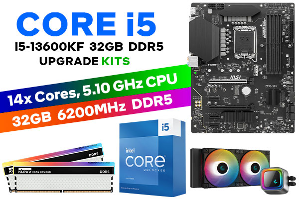Core i5-13600KF Z790-S01 32GB 6200MHz Upgrade Kit | Evetech