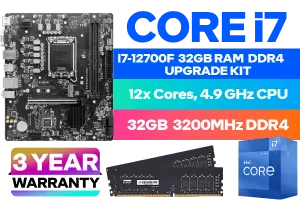 Core i7 12700F PRO B760M-E DDR4 32GB 3200MHz Upgrade Kit