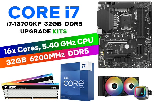 Core i7 13700KF Z790-S01 32GB 6200MHz Upgrade Kit | Evetech