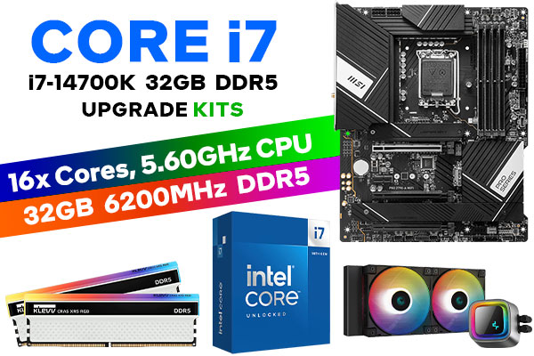Core i7 14700K PRO Z790-A WiFi 32GB RGB DDR5 6200MHz Upgrade Kit